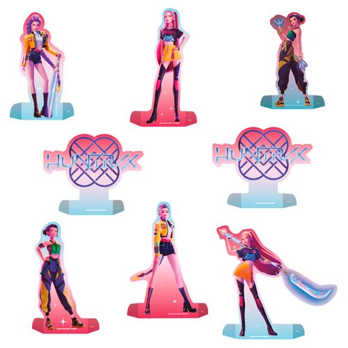 *Decoração de Mesa Guerreiras do K-Pop - 08 unidades