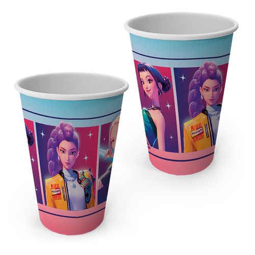 *Copo Papel Guerreiras do K-Pop - 08 unidades