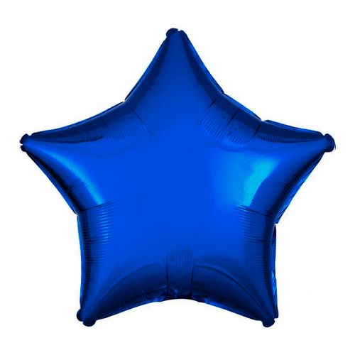 Balão Metalizado Estrela Azul Escuro 18"