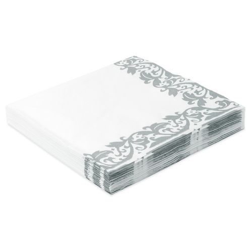 Guardanapo Arabesco Prata - 20 unidades