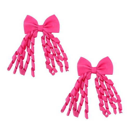 Presilha Laço Rococó Rosa Escuro - par