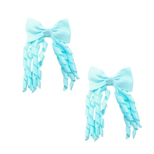 Presilha Laço Rococó Azul Claro - par