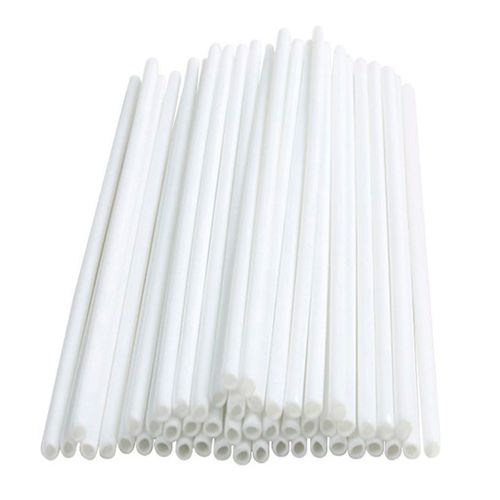 Palito para Pirulito Branco 20cm - 50 unidades