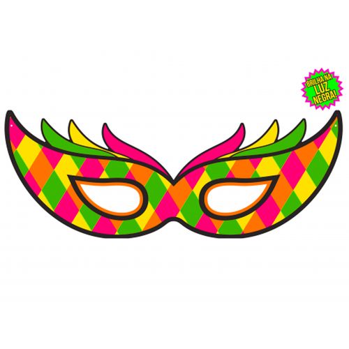 Painel Máscara Gigante Neon