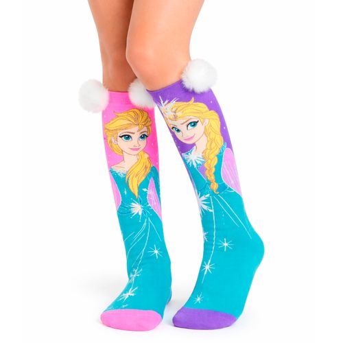 Meia Maluca Divertida 3D - Frozen Elsa
