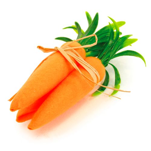 Trio de Cenouras Decorativas 13cm