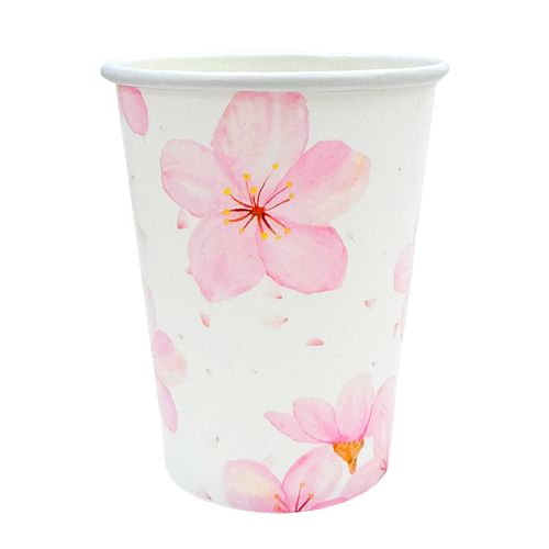 Copo de Papel Jasmine Rosa - 08 unidades