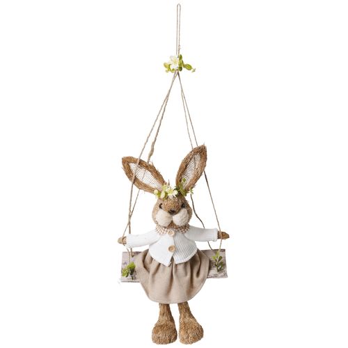 Coelha Decorativa no Balanço - 50cm