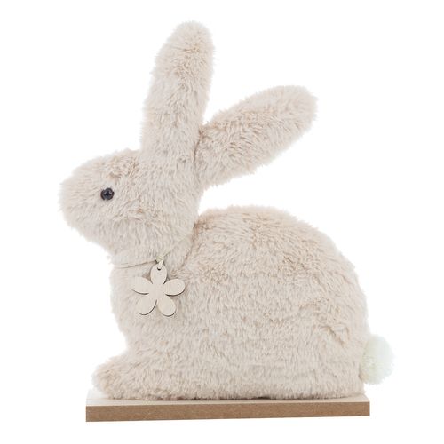 Coelho Decorativo Pelúcia Silhueta Marrom - 29cm