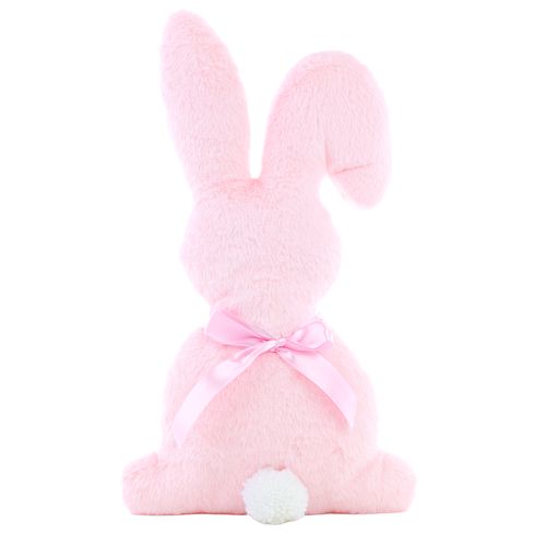 Coelho Decorativo Pelúcia Silhueta Rosa - 43cm