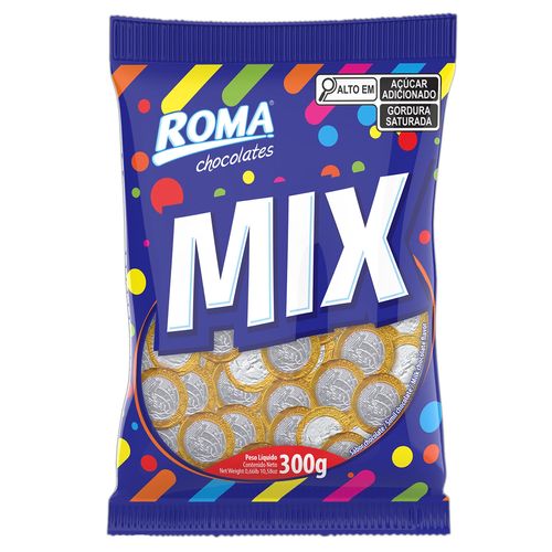 Moedas Sabor Chocolate ao Leite 300g - Roma