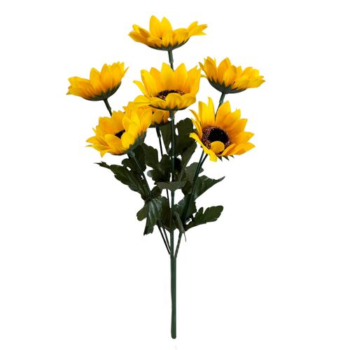 Buquê Girassol 07 Galhos - 32cm