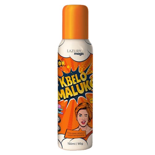 Tinta Cabelo Maluco Laranja Neon - Lazury