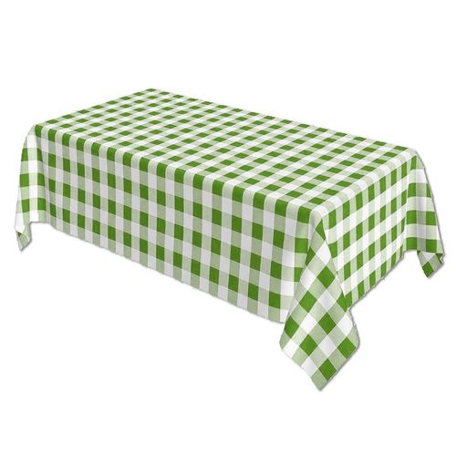 Toalha Plástica Xadrez Verde Menta