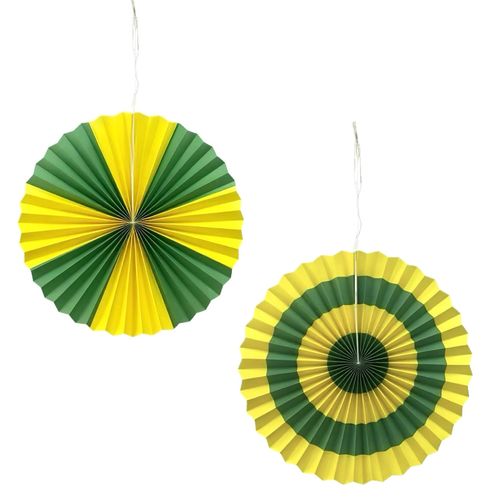 Leque Decorativo Brasil 40cm