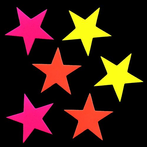 Aplique Estrela Neon - 06 unidades