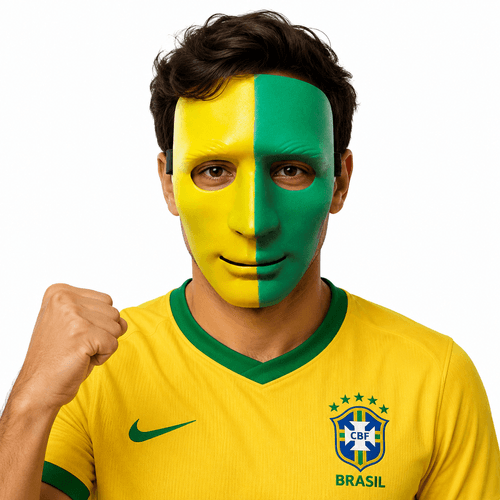 Máscara Bonitão Verde e Amarelo