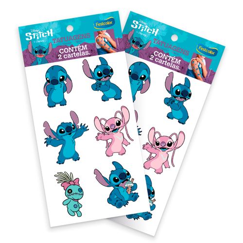 *Tatuagem de Pele Stitch New - 02 unidades