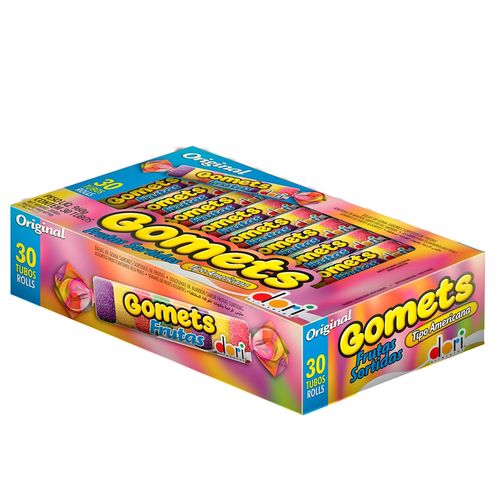 Gomets Goma Tubo Frutas 960g - 30 unidades