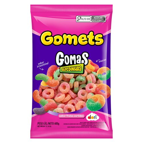 Gomets Goma Anel Ácido 600g