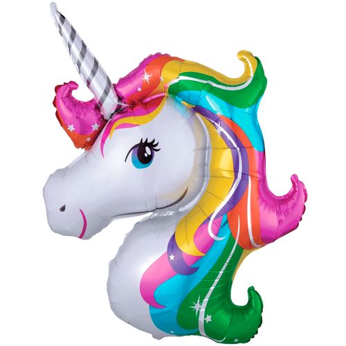 Balão Metalizado Unicórnio Cabeça 27"