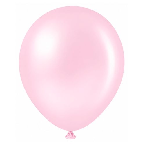 Balão 9 Pérola Rosa Candy - 25 unidades