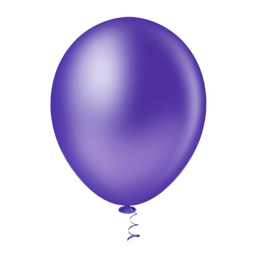 Balão 7 Redondo Liso Violeta - 50 unidades