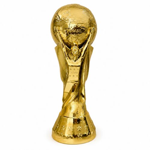 *Taça Decorativa Mundial Dourada 33cm