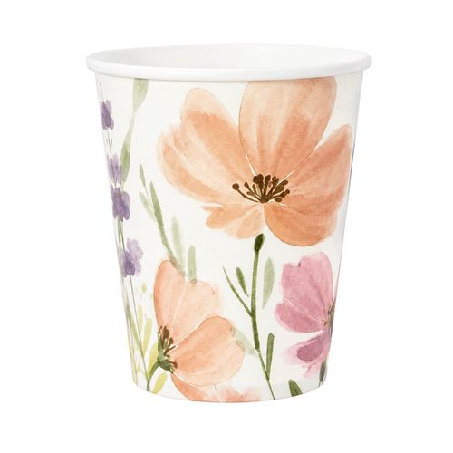 Copo de Papel Primavera Encantada - 08 unidades