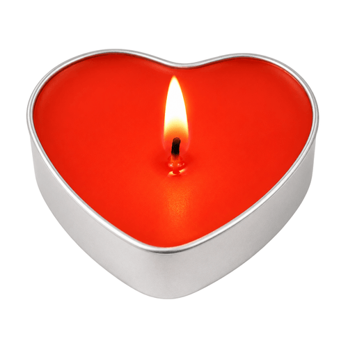 Vela Decorativa Coração Vermelha - 10 unidades