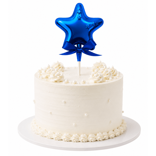 Topo de Bolo Estrela Azul