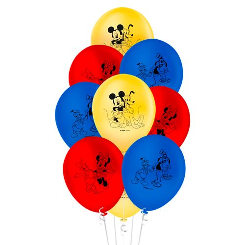 *Balão 9 Mickey e Amigos - 25 unidades