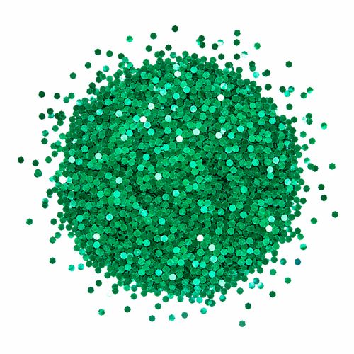 Confete Metalizado Verde 2mm - 15 gramas
