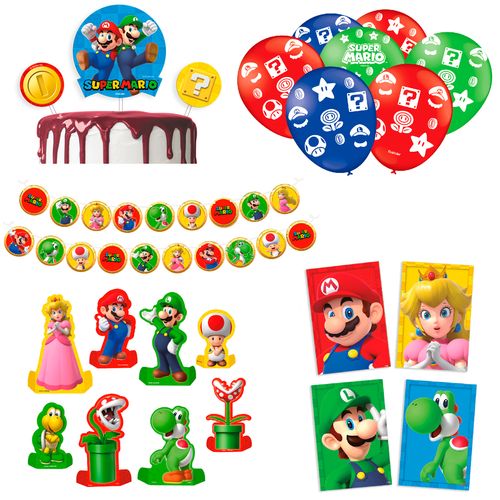 *Kit Festa Super Mario - 24 Peças