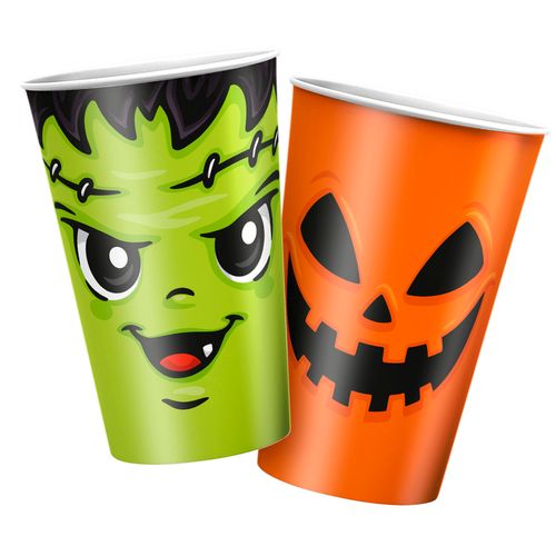 Copo de Papel Halloween Infantil - 08 unidades