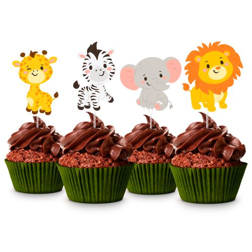 *Picks Decorativos Safari Baby - 08 unidades