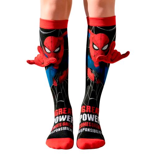 Meia Maluca Divertida 3D - Aranha Preta