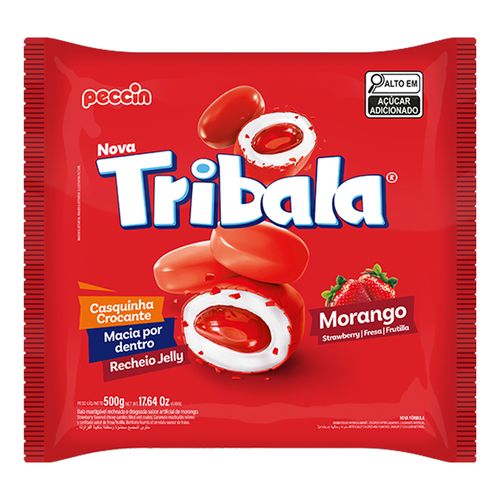 Bala Tri Morango 500g