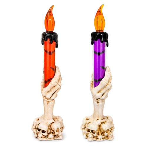 Castiçal Halloween Mão - 21cm