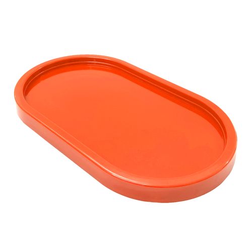 Bandeja Decorativa Oval Laranja