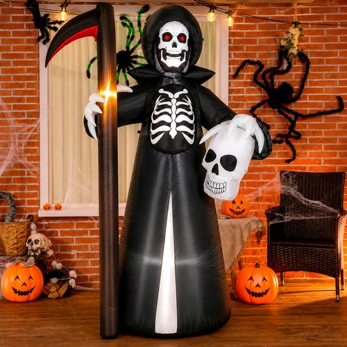 Inflável Halloween Caveira Ethan Gigante com Luz