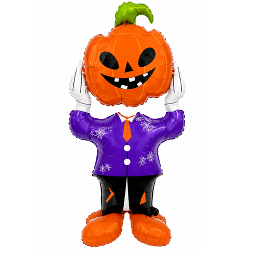 Balão Metalizado Halloween Abóbora - 155cm